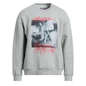 $600 Adaptation Los Angeles Men's Medium Hands‎ Graphic Sweater Gray #W12-5